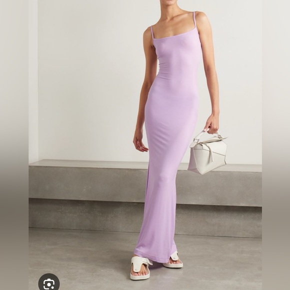 Skims Soft Lounge Long Slip Dress Sugar Plum Limited Edition NWT - Picture 2 of 2